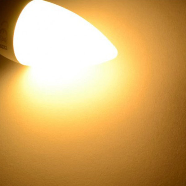 DC kompatible LED Lampe E14 4,5W 430lm 2700K Warmweiß 85-265V AC 60-269V DC 24h